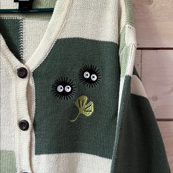 Her Universe Studio Ghibli My Neighbor Totoro Patchwork Girls Cardigan - Picture 4 of 6